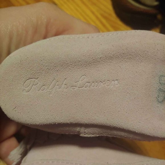 Ralph Lauren Baby Girl Moccasins. NEW Size 2 - Picture 4 of 5